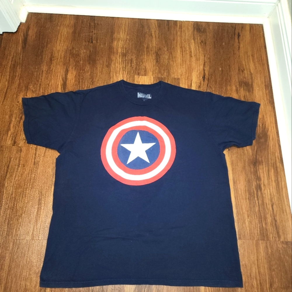 Disney Marvel Captain America Vintage Sheild T Shirt men's XL